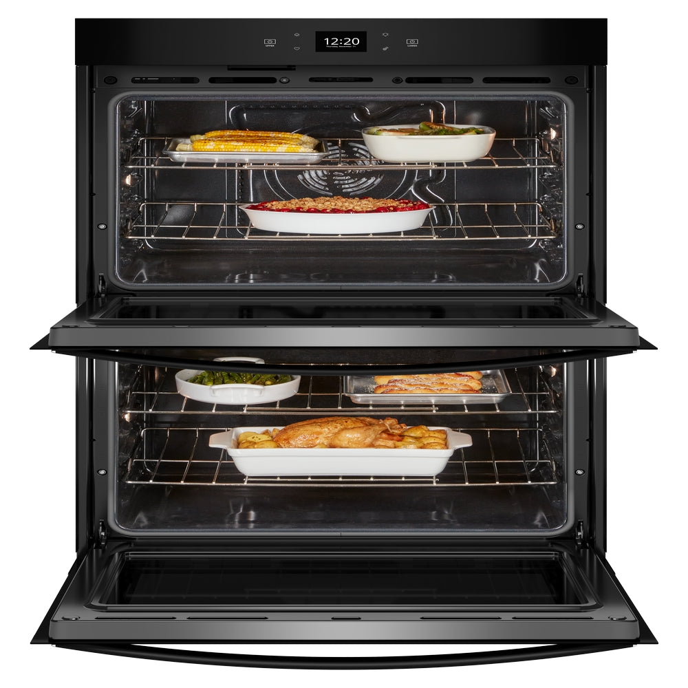 Whirlpool - 10 cu. ft Double Wall Oven in Black - WOED5030LB