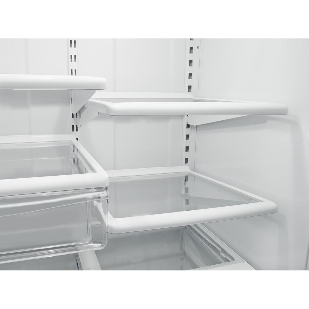 Whirlpool - 32.6 Inch 22.1 cu. ft Bottom Mount Refrigerator in White - WRB322DMBW