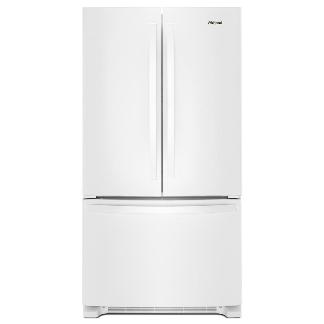 Whirlpool - 32.625 Inch 22.1 cu. ft French Door Refrigerator in White - WRF532SMHW