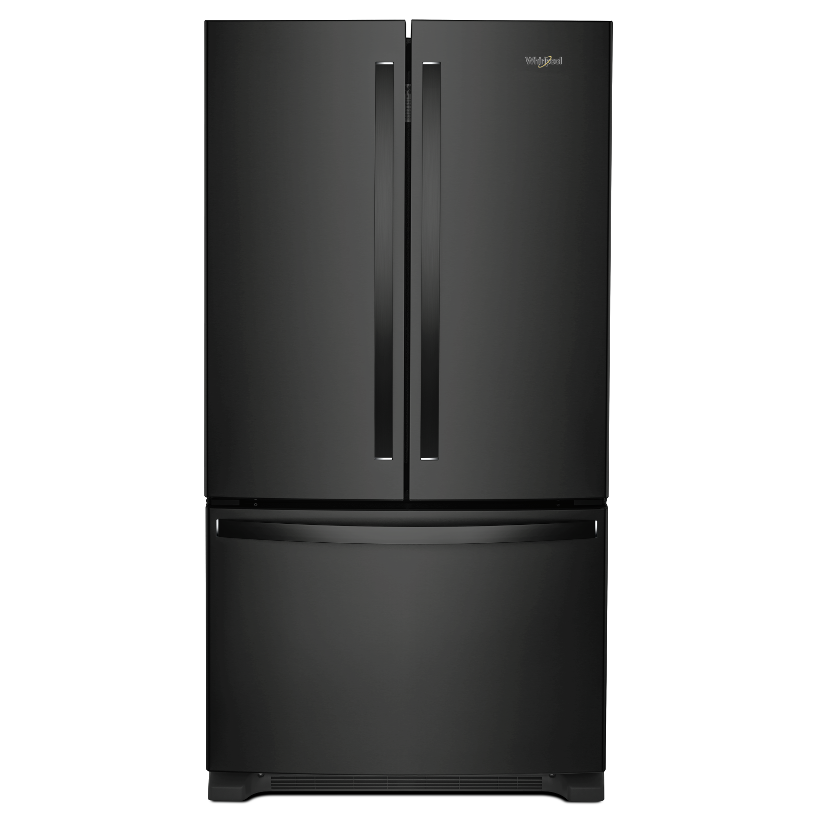 Whirlpool - 35.63 Inch 20 cu. ft French Door Refrigerator in Black - WRF540CWHB