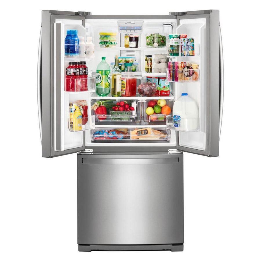 Whirlpool - 29.5 Inch 19.7 cu. ft French Doors Refrigerator in Stainless - WRF560SMHZ