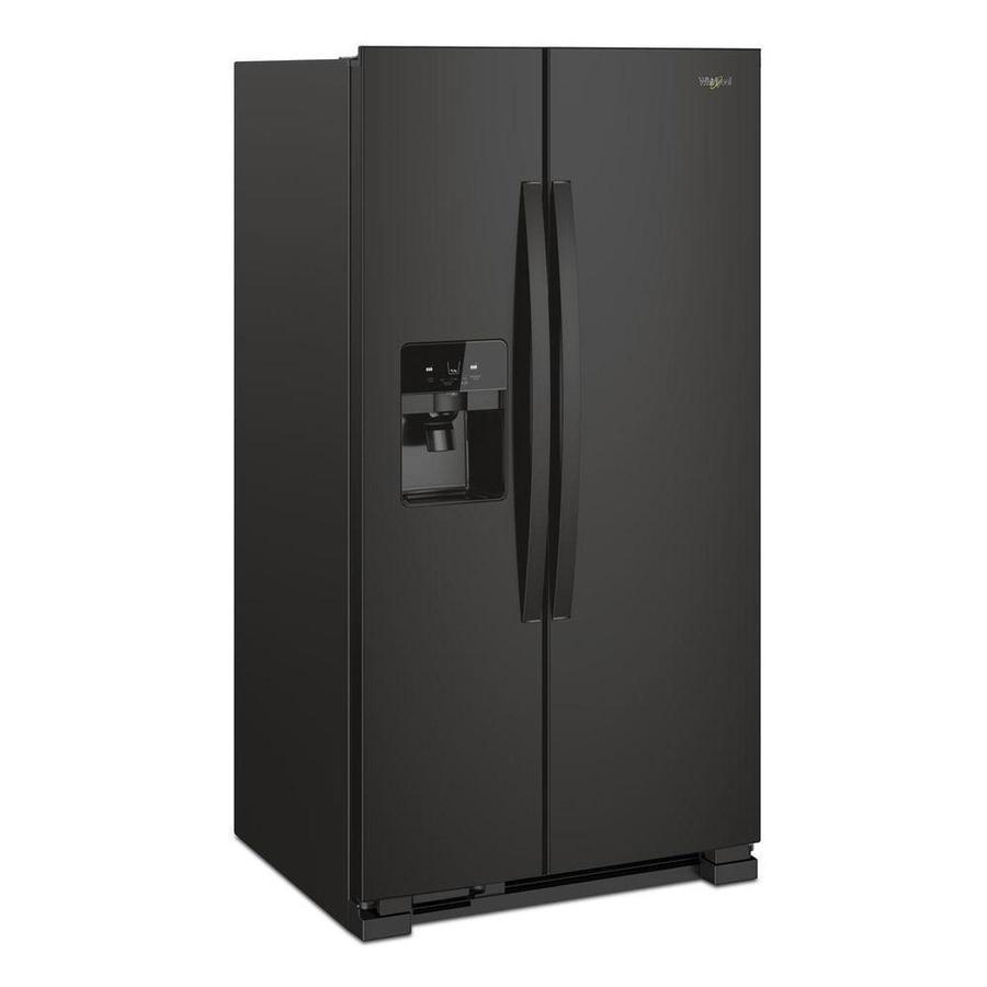 Whirlpool - 32.8 Inch 21.4 cu. ft Side by Side Refrigerator in Black - WRS321SDHB