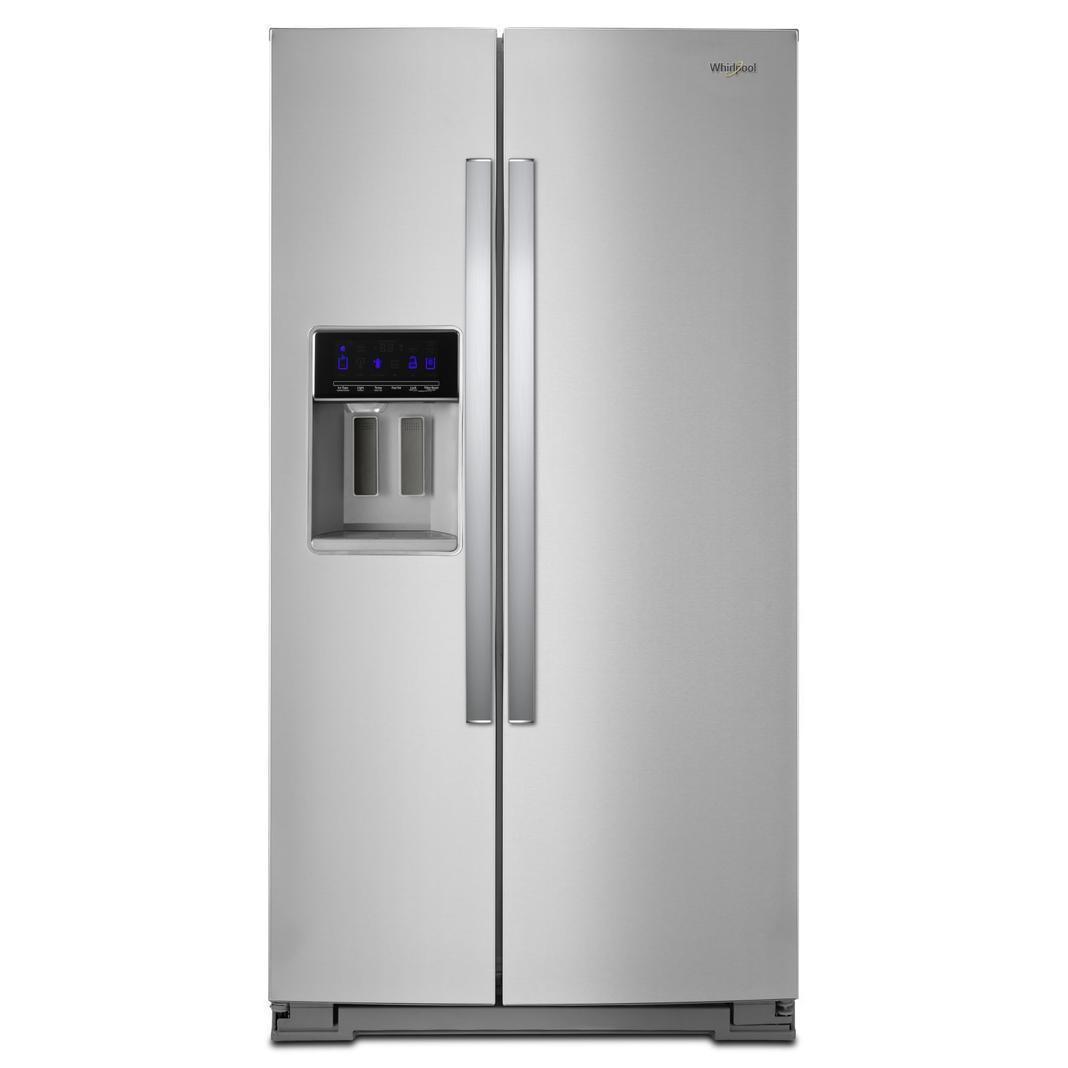 Whirlpool - 36 Inch 28 cu. ft Side by Side Refrigerator in Stainless - WRS588FIHZ