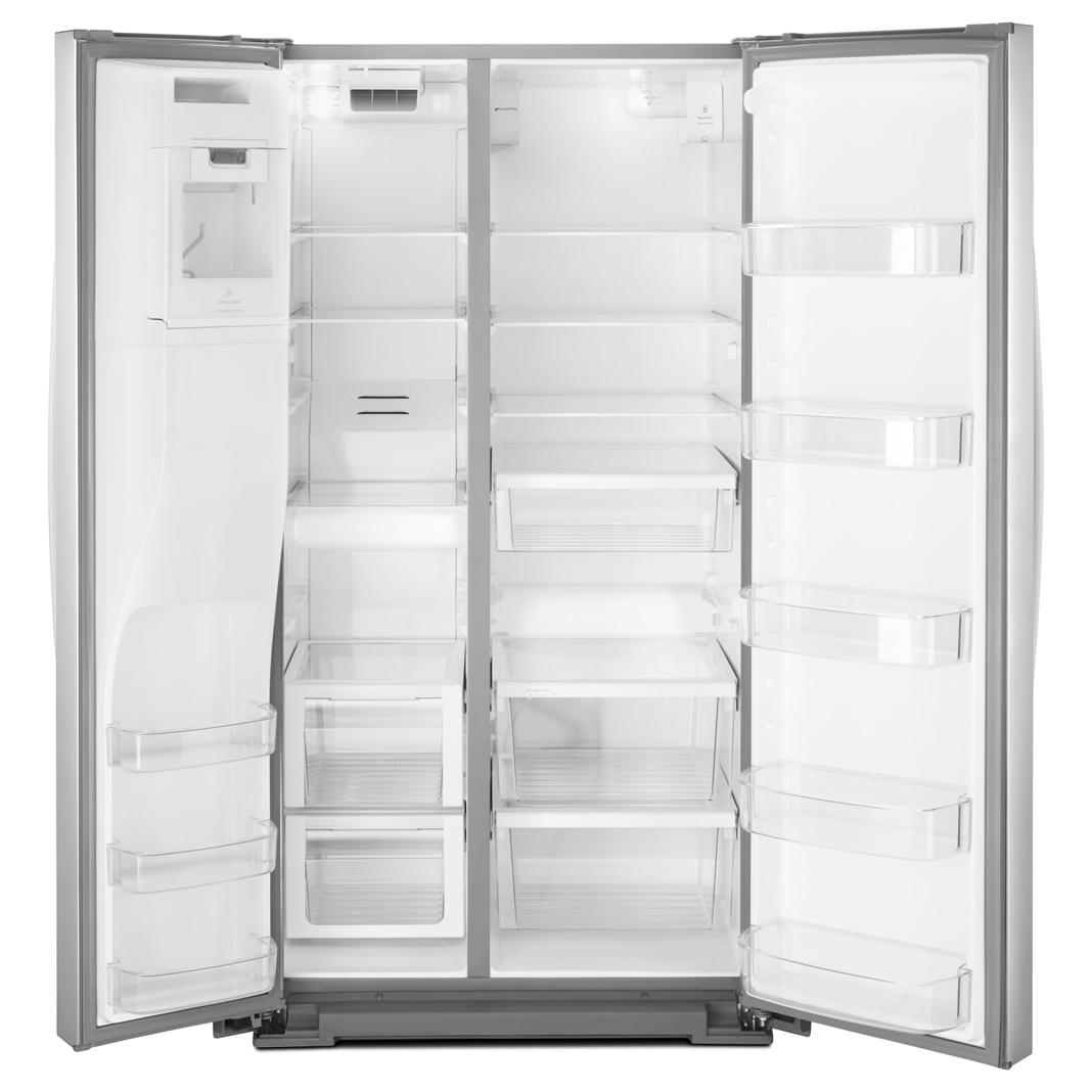 Whirlpool - 36 Inch 28 cu. ft Side by Side Refrigerator in Stainless - WRS588FIHZ