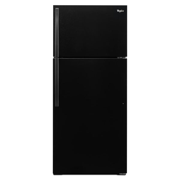 Whirlpool - 28 Inch 14.33 cu. ft Top Mount Refrigerator in Black - WRT