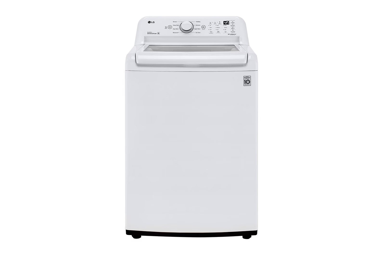 LG - 4.3 cu. Ft  Top Load Washer in White - WT7005CW