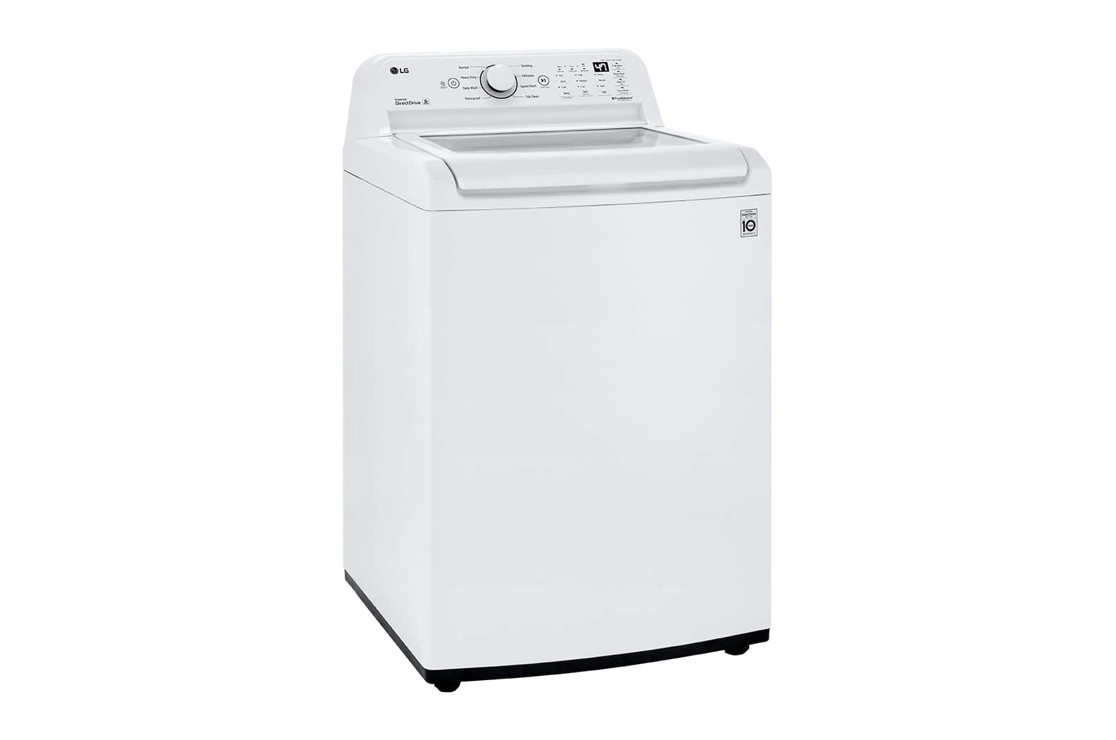 LG - 4.3 cu. Ft  Top Load Washer in White - WT7005CW