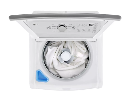 LG - 4.8 cu. Ft  Top Load Washer in White - WT7155CW