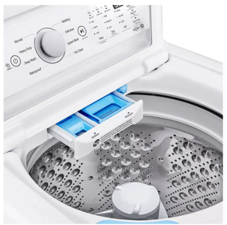 LG - 4.8 cu. Ft  Top Load Washer in White - WT7155CW