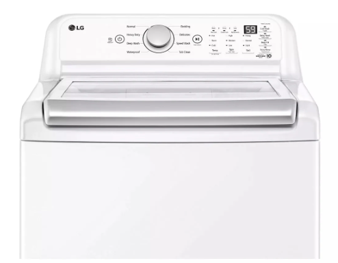 LG - 4.8 cu. Ft  Top Load Washer in White - WT7155CW