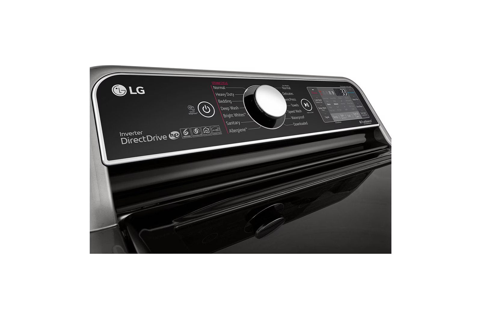 LG - 5.8 cu. Ft  Top Load Washer in Grey - WT7800HVA