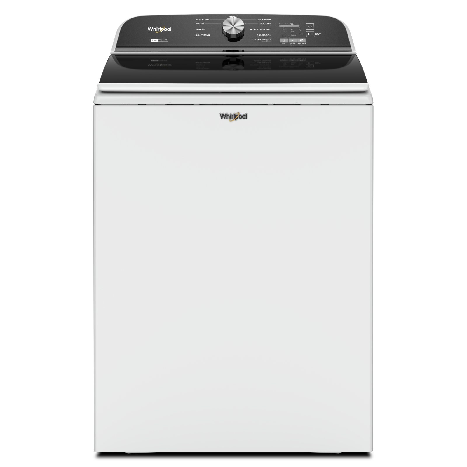 Whirlpool - 5.3 cu. Ft  Top Load Washer in White - WTW6157PW