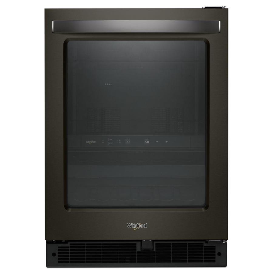 Whirlpool - 23.9 Inch 5.2 cu. ft Mini Fridge Refrigerator in Black Stainless - WUB50X24HV