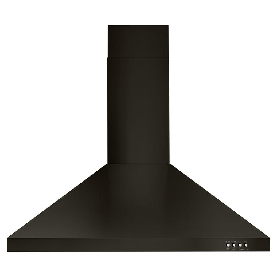 Whirlpool - 30 Inch 400 CFM Wall Mount and Chimney Range Vent in Black Stainless - WVW53UC0HV