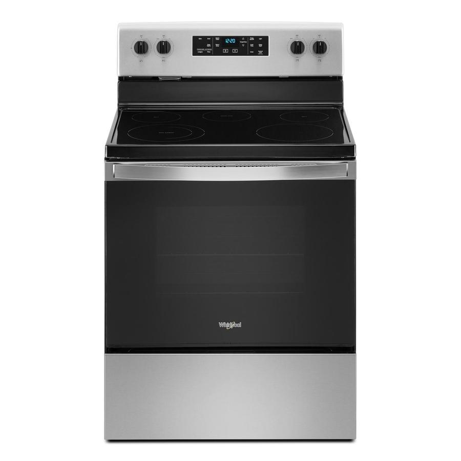 Whirlpool - 5.3 cu. ft Electric Range in Stainless - YWFE505W0JZ