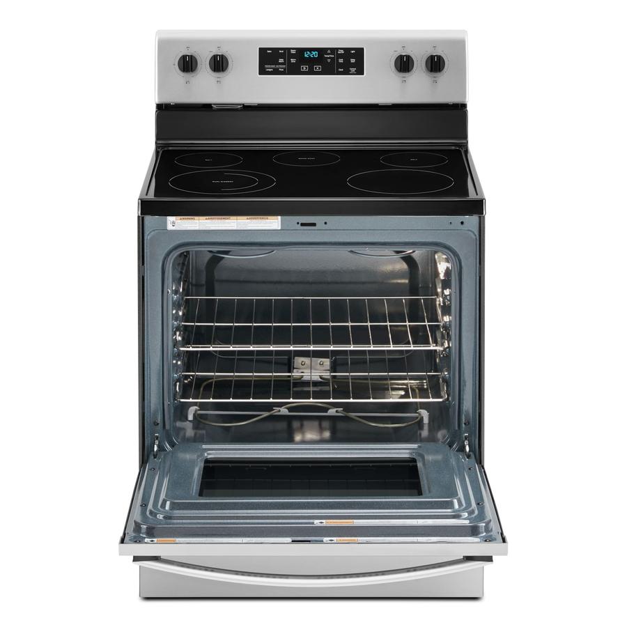 Whirlpool - 5.3 cu. ft Electric Range in Stainless - YWFE505W0JZ